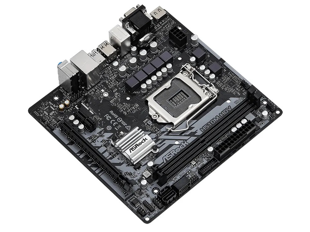Материнская плата ASRock H510M-HDV R2.0, LGA1200, Intel H510, Micro-ATX