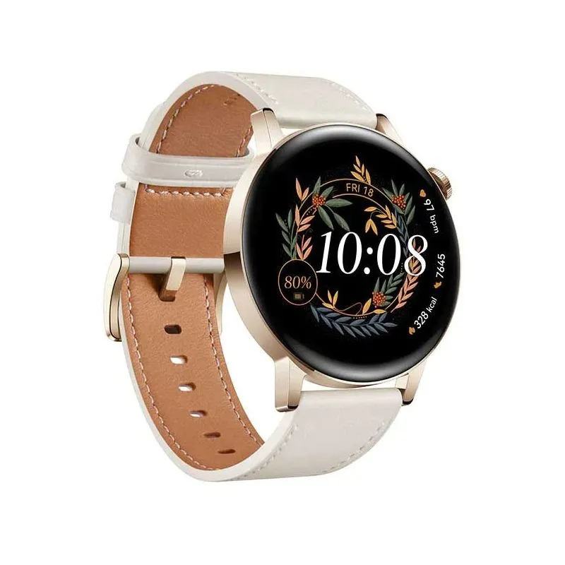 Ceas inteligent Huawei WATCH GT 3, 42mm, Light Gold
