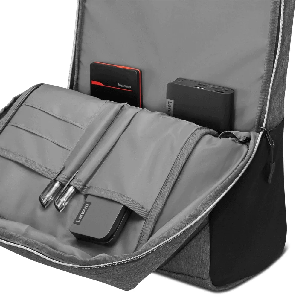 Rucsac pentru Laptop Lenovo Business Casual, 15.6", Poliester, Gri