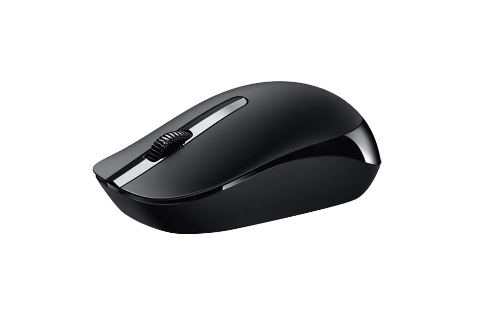 Wireless Mouse Genius NX-7007, Optical, 1200 dpi, 3 buttons, Ambidextrous, BlueEye, 1xAA, Black