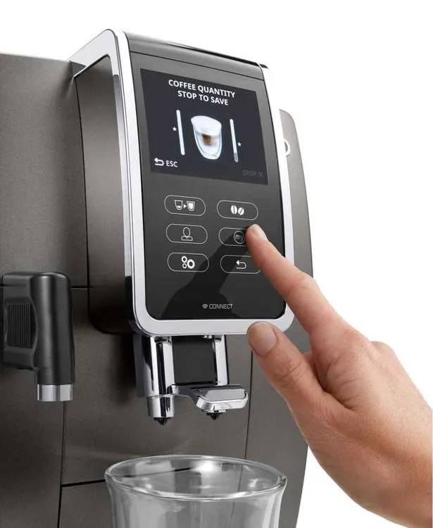 Espressor automat De'Longhi ECAM370.95T, Gri