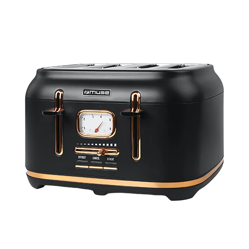 Тостер MUSE MS-131 BC, Черный | Золотистый