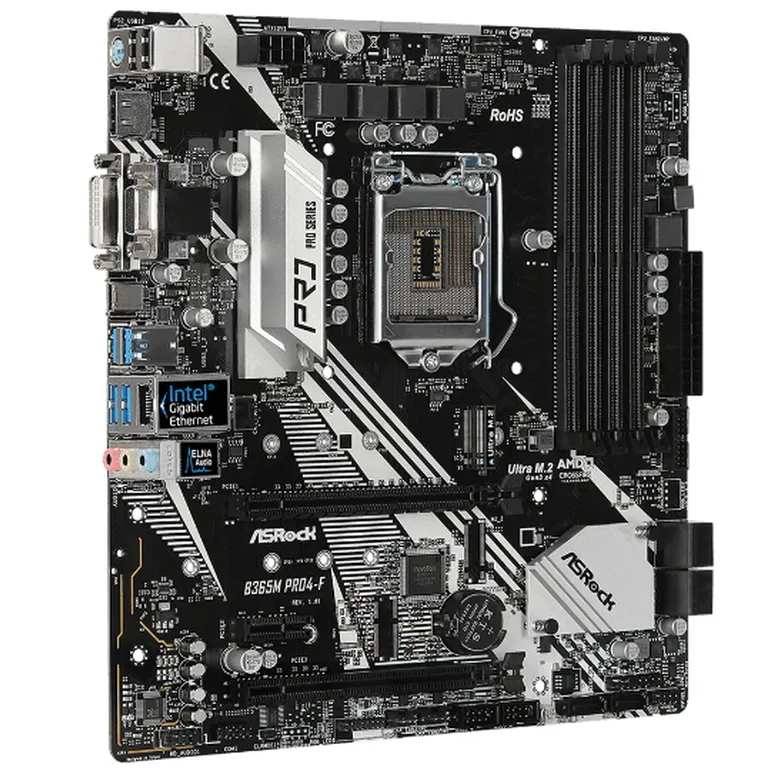 Материнская плата ASRock B365M PRO4-F, LGA1151, Intel B365, Micro-ATX