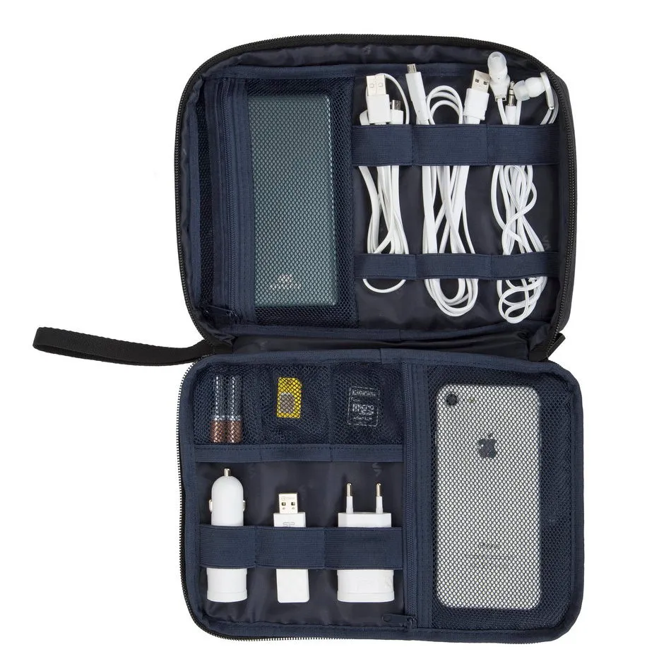 Organizator pentru calatorie RivaCase Biscayne, , Poliester, Negru