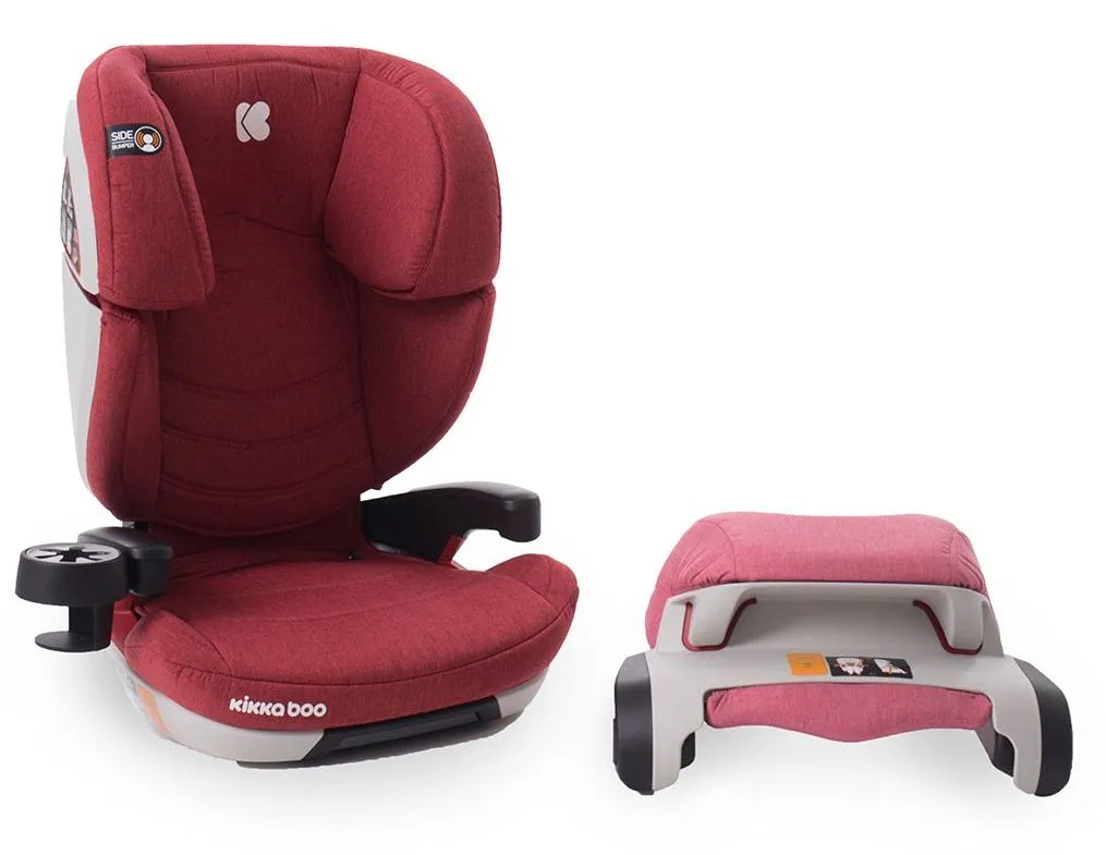 Scaun auto Kikka Boo Ferris ISOFIX, Grupa 1/2/3 (9-36 kg), Roșu