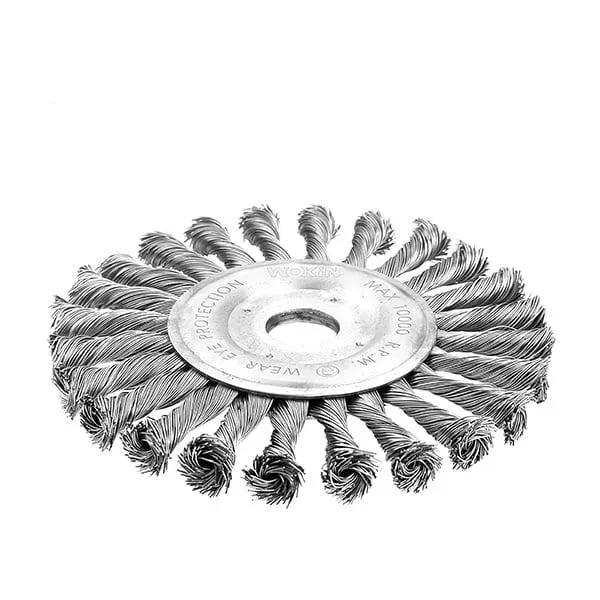 Круглая щетка из проволоки для шлифовки WOKIN 150 мм (Промышленная)