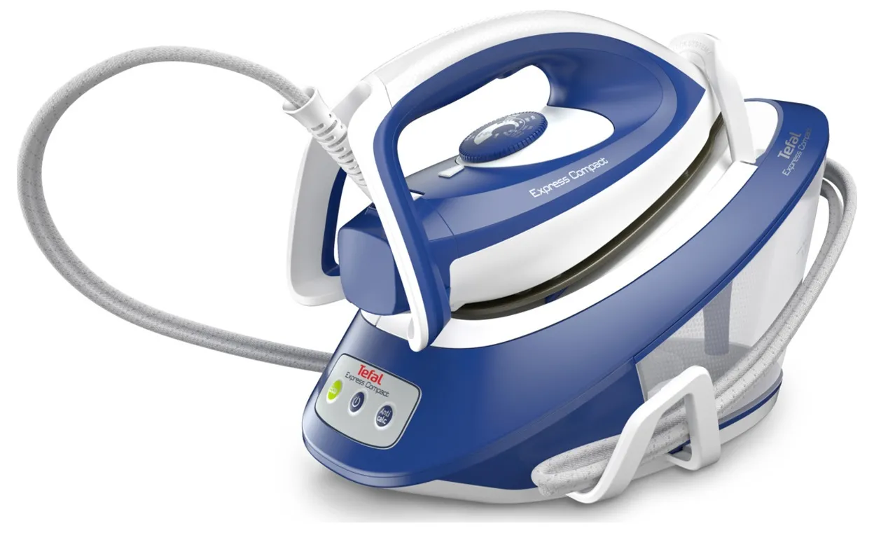 Fier de călcat cu generator de abur Tefal SV7112E0, 2600W, Albastru deschis