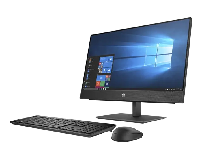 Computer All-in-One HP ProOne 400 G5, 20", Intel Core i5-9500T, 8GB/512GB, Windows 10 Pro, Negru