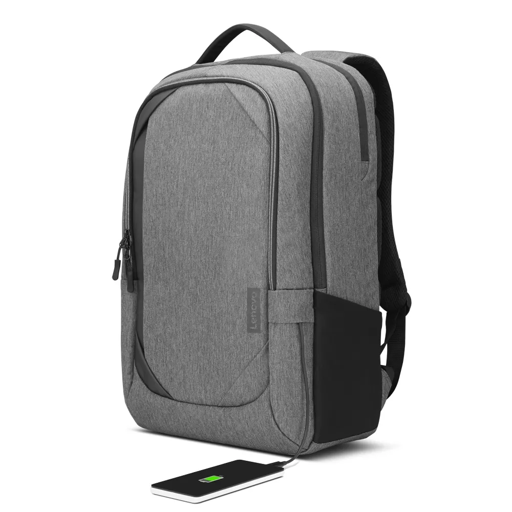 Rucsac pentru Laptop Lenovo Business Casual, 17", Poliester, Gri
