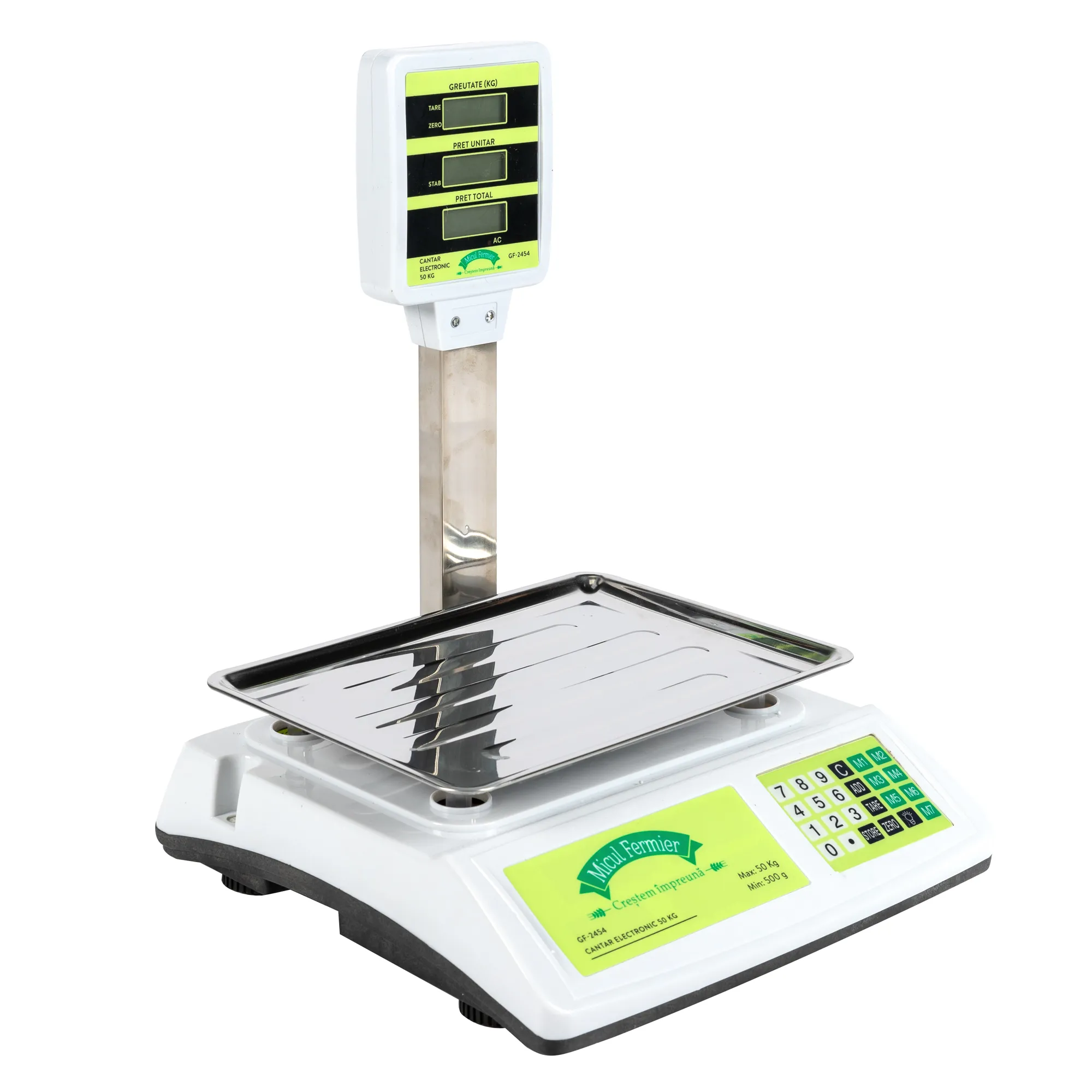 Cantar electronic Micul Fermier 50 Kg cu baterii 4 4Ah