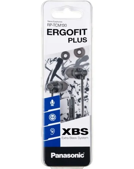 Наушники Panasonic RP-TCM130GE, Чёрный