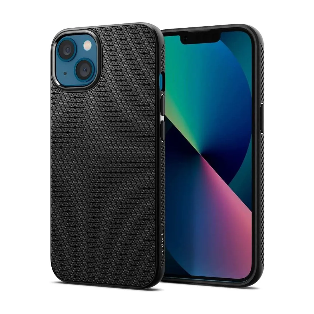 Чехол Spigen iPhone 13 mini, Liquid Air, Матовый черный