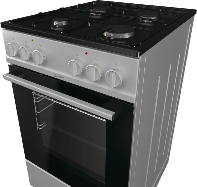 Aragaz Mixt Gorenje MEK301SB, Argintiu