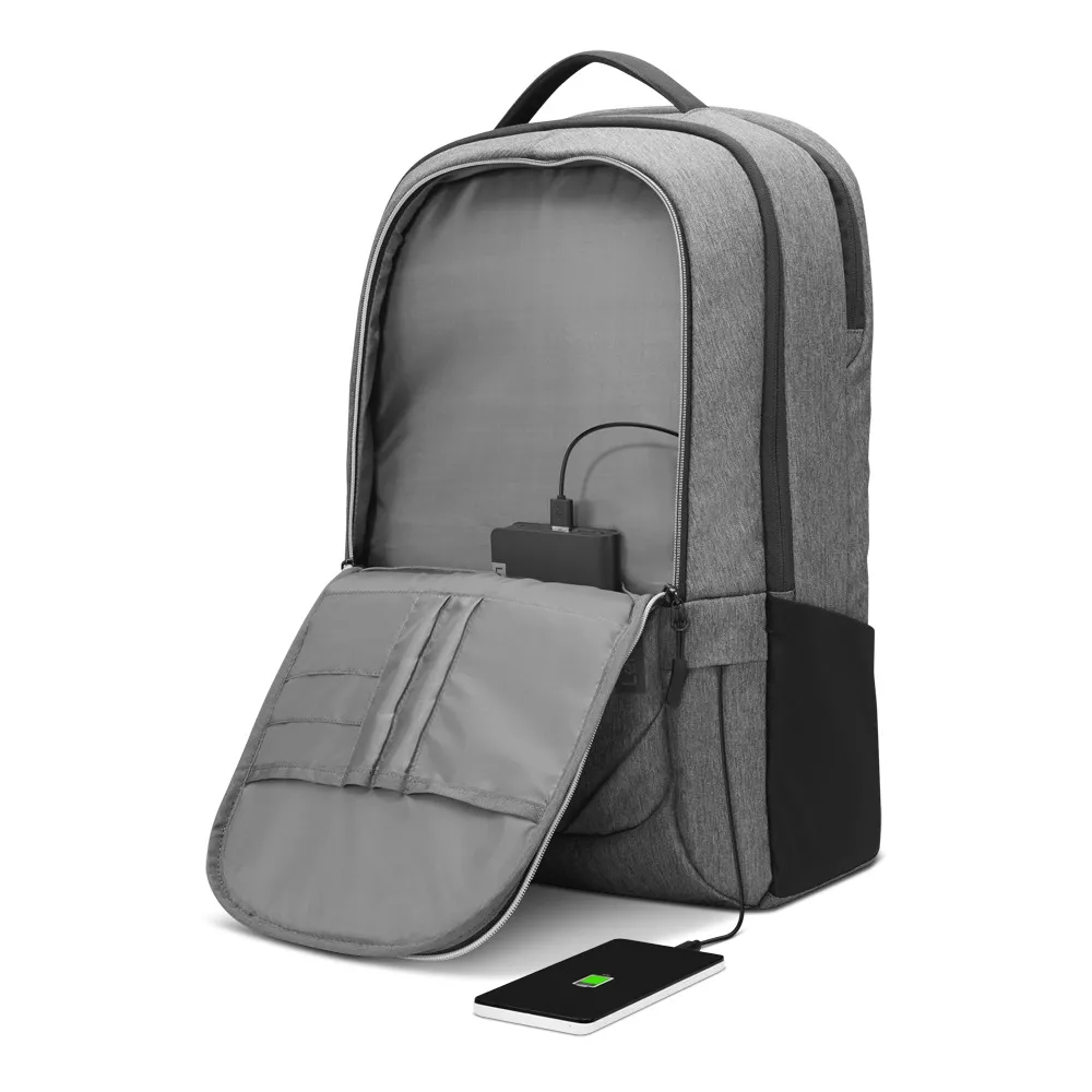 Rucsac pentru Laptop Lenovo Business Casual, 17", Poliester, Gri