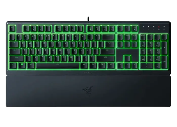 Gaming Keyboard Razer Ornata V3 X, Silent Membrane Switches, Low-profile Keys, RGB, US Layout, USB 