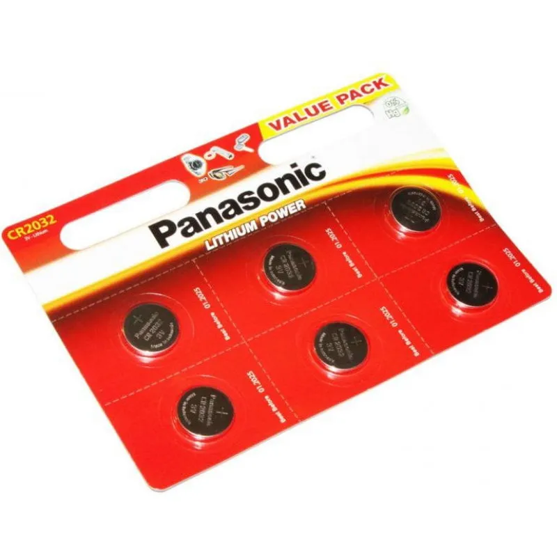Baterii rotunde Panasonic CR-2032EL, CR2032, 6buc.