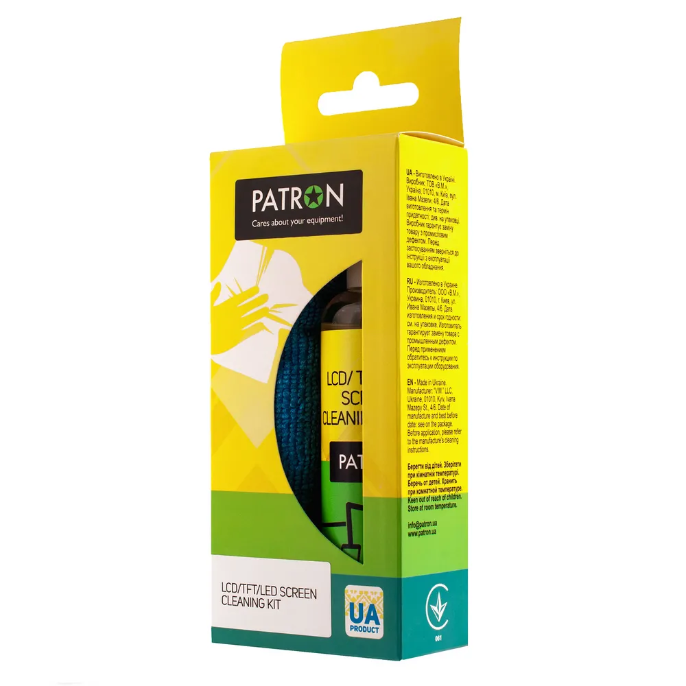 Set de curățare Patron F3-017, pentru ecrane LCD/LED 