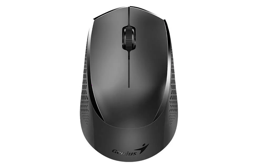 Wireless Mouse Genius NX-8000S, 1200 dpi, 3 buttons, Ambidextrous, Silent, BlueEye, 1xAA, Black