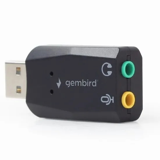 Placă de sunet Gembird SC-USB2.0-01, Negru
