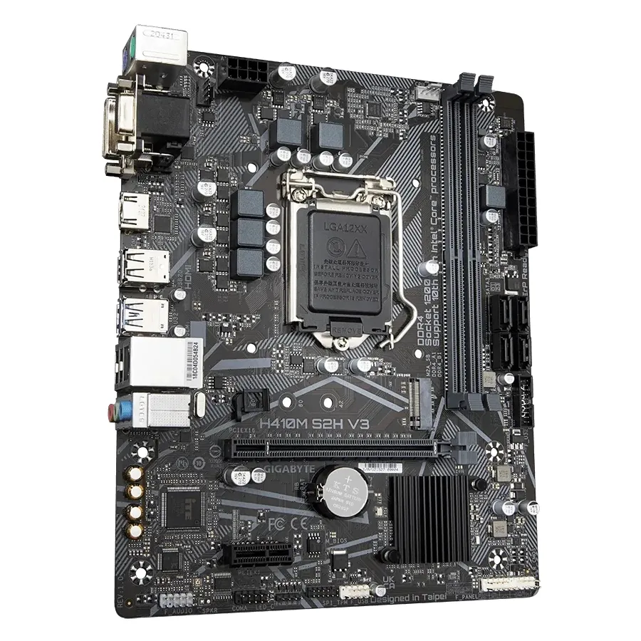 Материнская плата Gigabyte H410M S2H V3, LGA1200, Intel H510, Micro-ATX