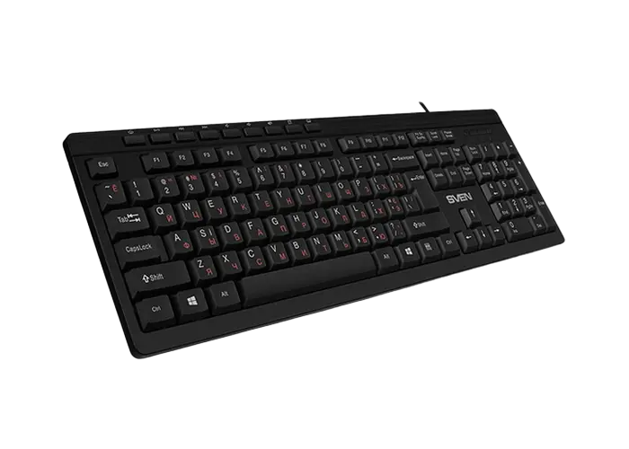 Tastatură SVEN KB-C3010, Cu fir, Negru