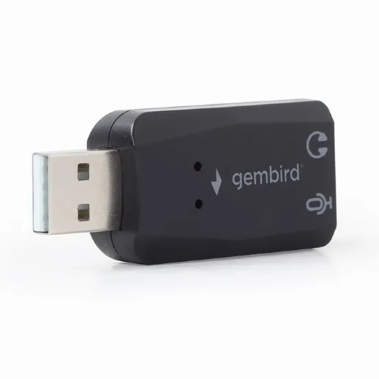 Placă de sunet Gembird SC-USB2.0-01, Negru