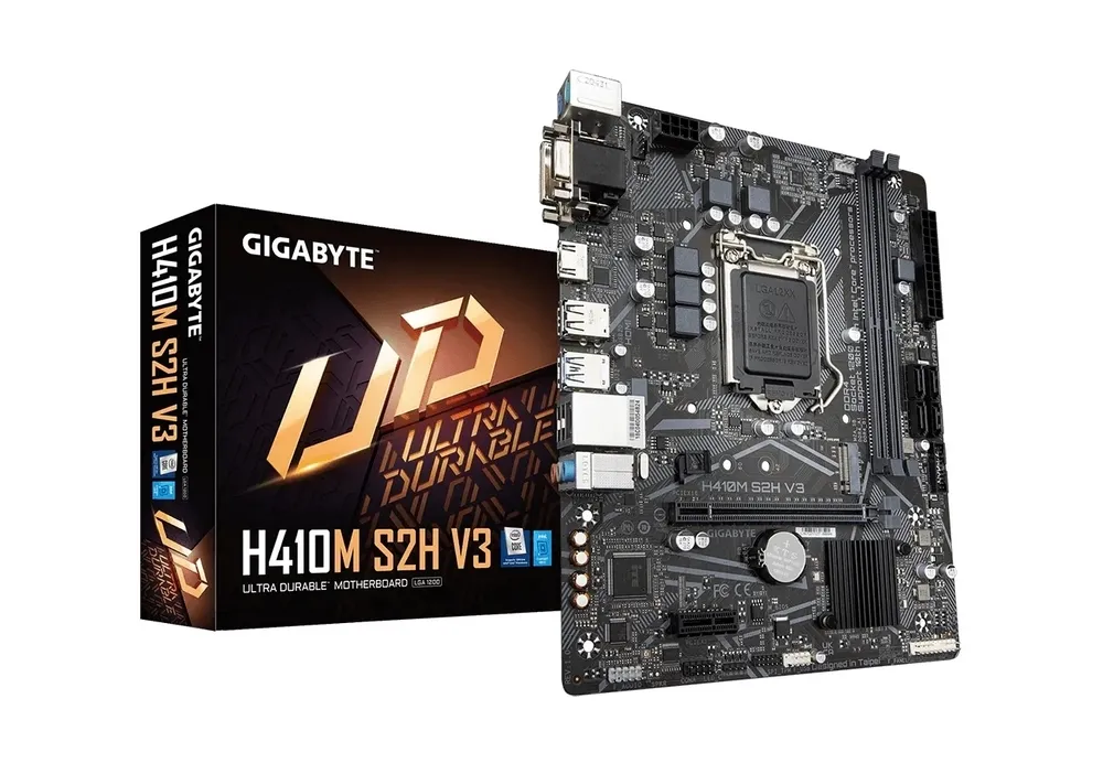Материнская плата Gigabyte H410M S2H V3, LGA1200, Intel H510, Micro-ATX