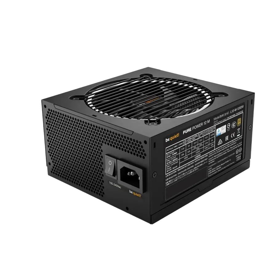 Блок питания для компьютеров be quiet! PURE POWER 12 M, 1200Вт, ATX, Полностью модульный