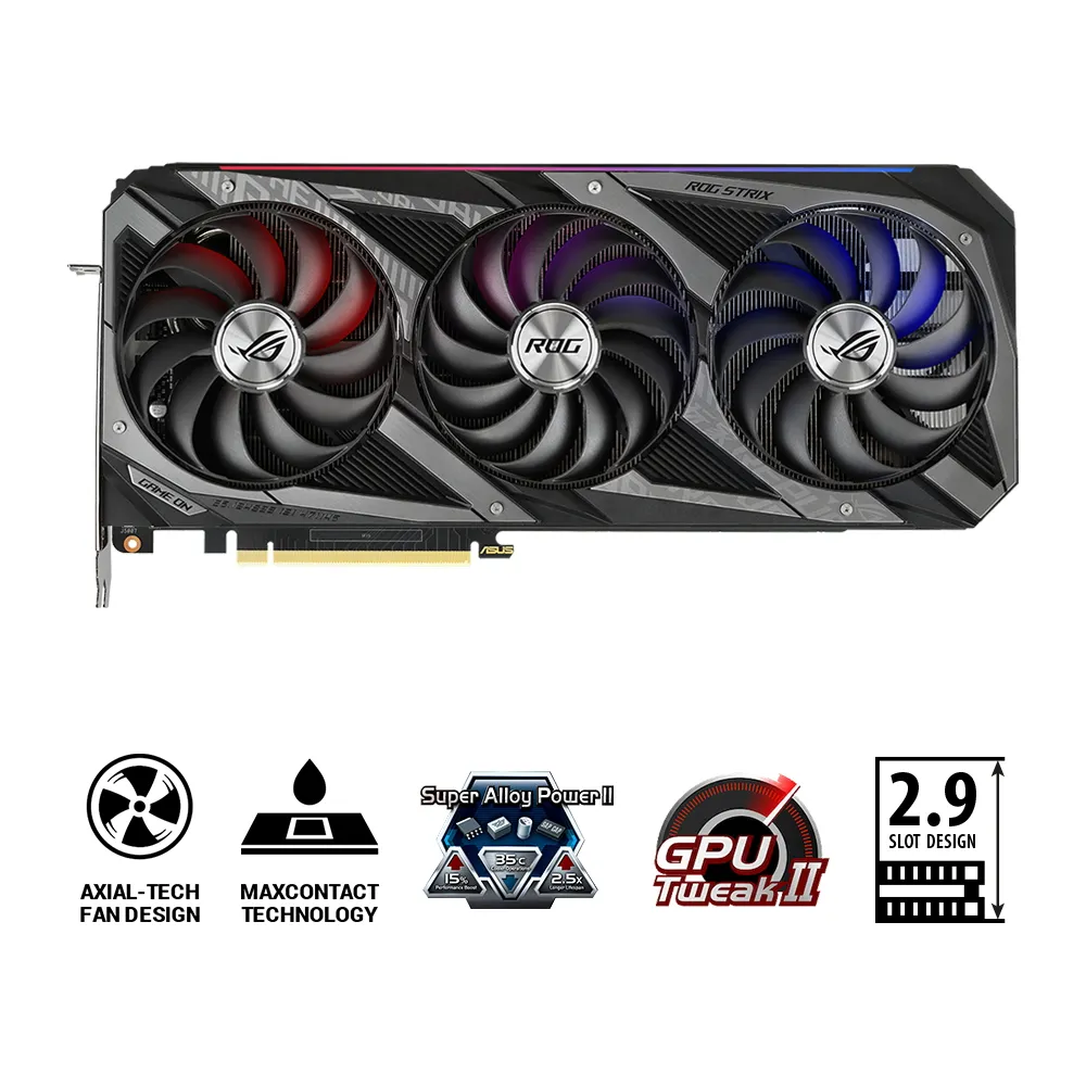 Placă Video ASUS ROG-STRIX-RTX3070TI-O8G-GAMING,  8GB GDDR6X 256bit