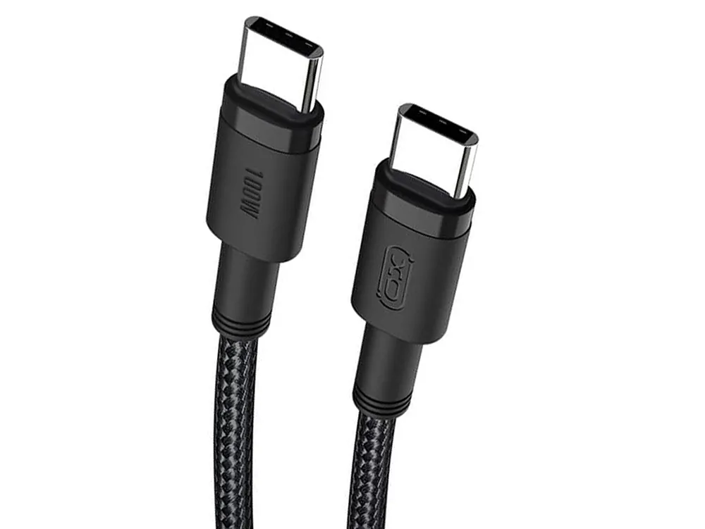 Type-C to Type-C Cable XO, 1.5m 100W, NB-Q199, Black