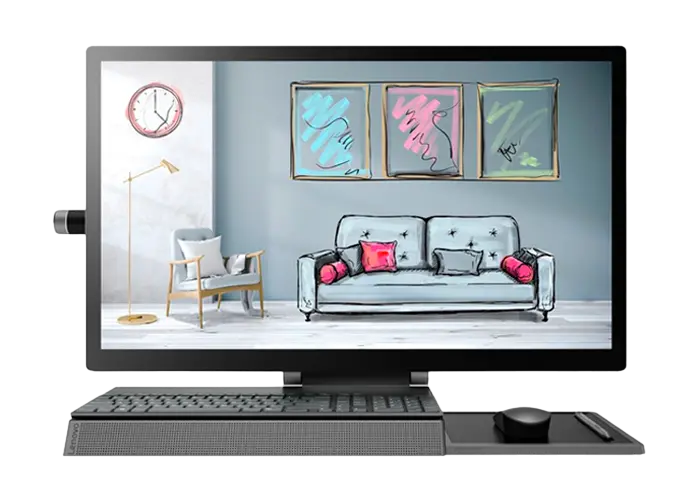 Computer All-in-One Lenovo Yoga A940-27ICB, 27", Intel Core i7-9700, 32GB/512GB, Windows 10 Pro, Gri