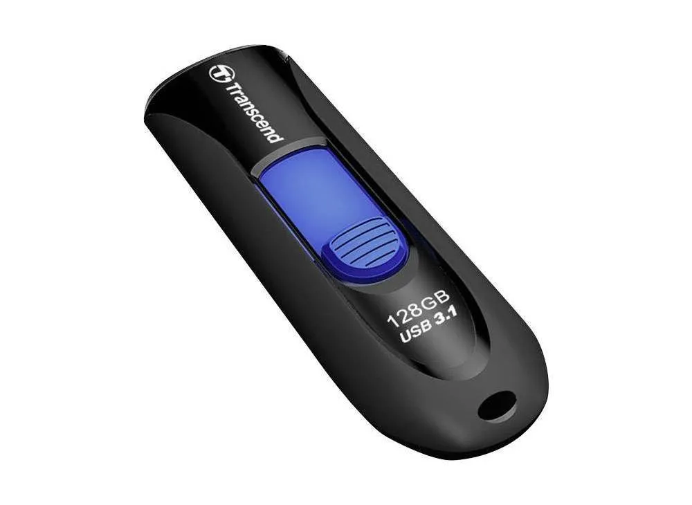 USB Flash накопитель Transcend JetFlash 790, 128Гб, Чёрный/Синий