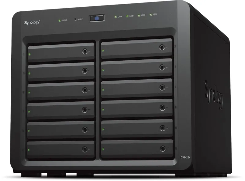Сетевое хранилище SYNOLOGY DS2422+, Чёрный