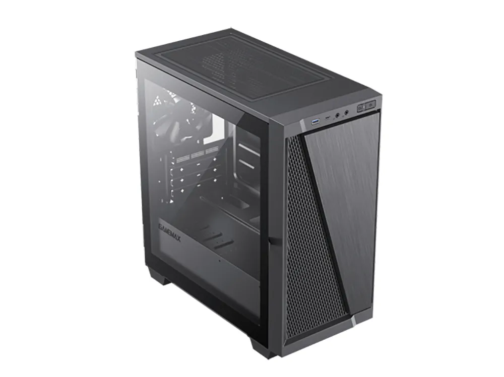 Carcasă PC Gamemax 6611, Midi-Tower, ATX, Negru