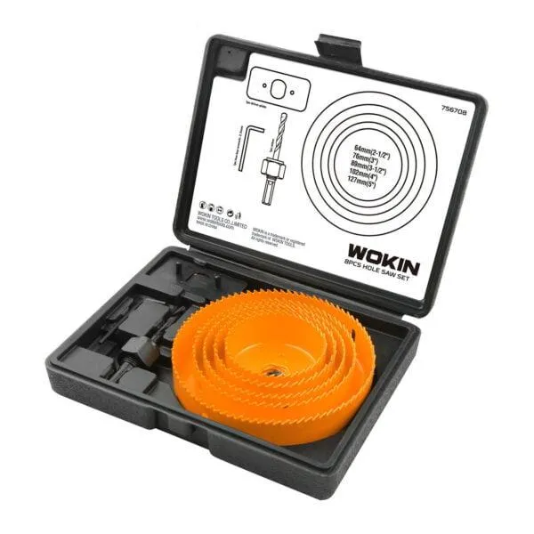 Set de 8 carote WOKIN 64 - 127 mm