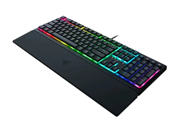 Gaming Keyboard Razer Ornata V3, Silent Membrane Switches, Low-profile Keys, RGB, US Layout, USB 