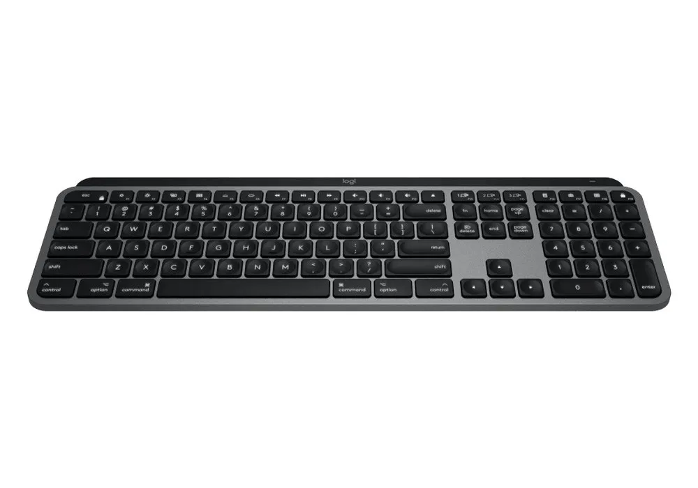 Wireless Keyboard Logitech MX Keys for Mac, Premium typing, ,Backlight, BT/2.4Gh, Rechar. US Layout 