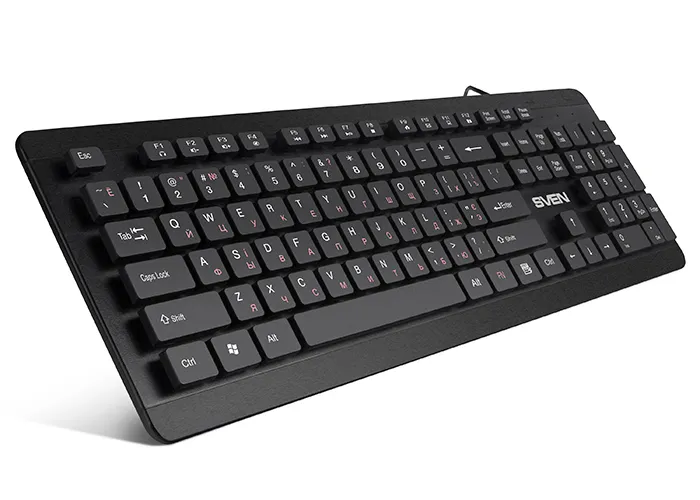 Tastatură SVEN KB-E5700H, Cu fir, Negru