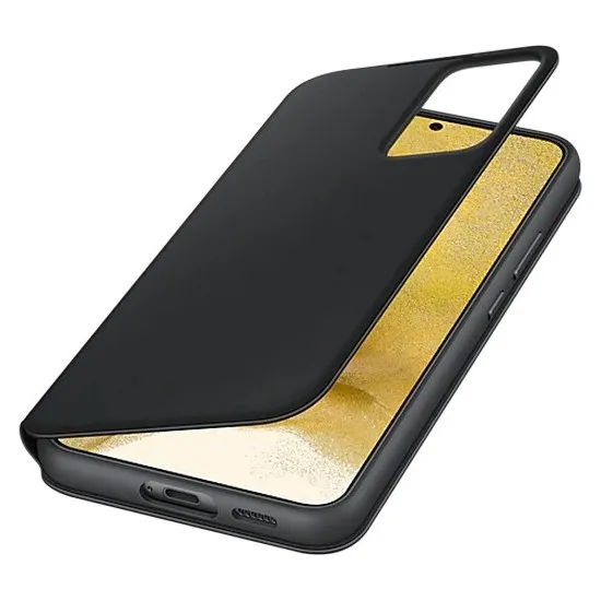 Husă tip carte Samsung Smart Clear View Cover for Galaxy S22+, Negru