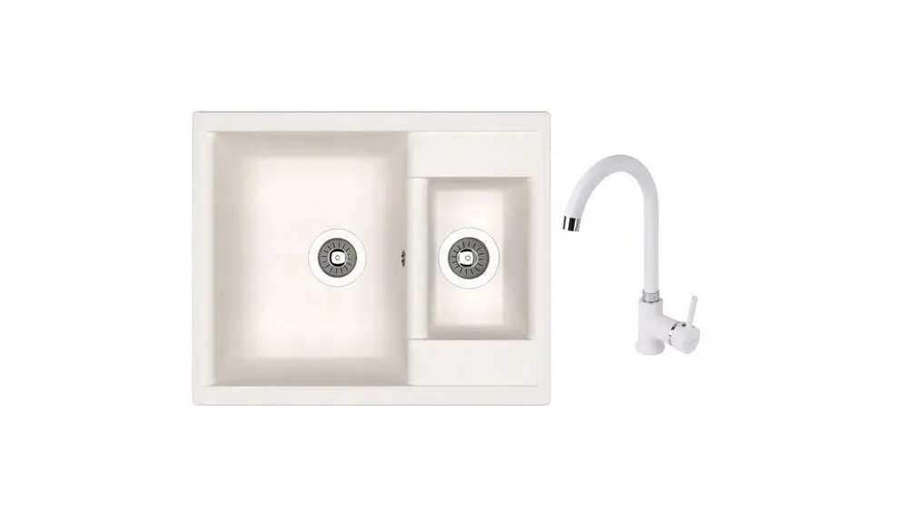 Комплект для мойки Dr Gans Astra 620K + SanDonna F 7073 белый