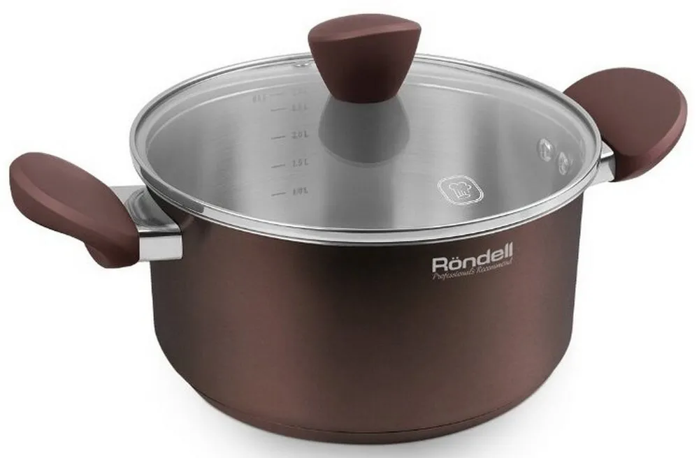 Кастрюля Rondell Kortado, 2,8л, Коричневый