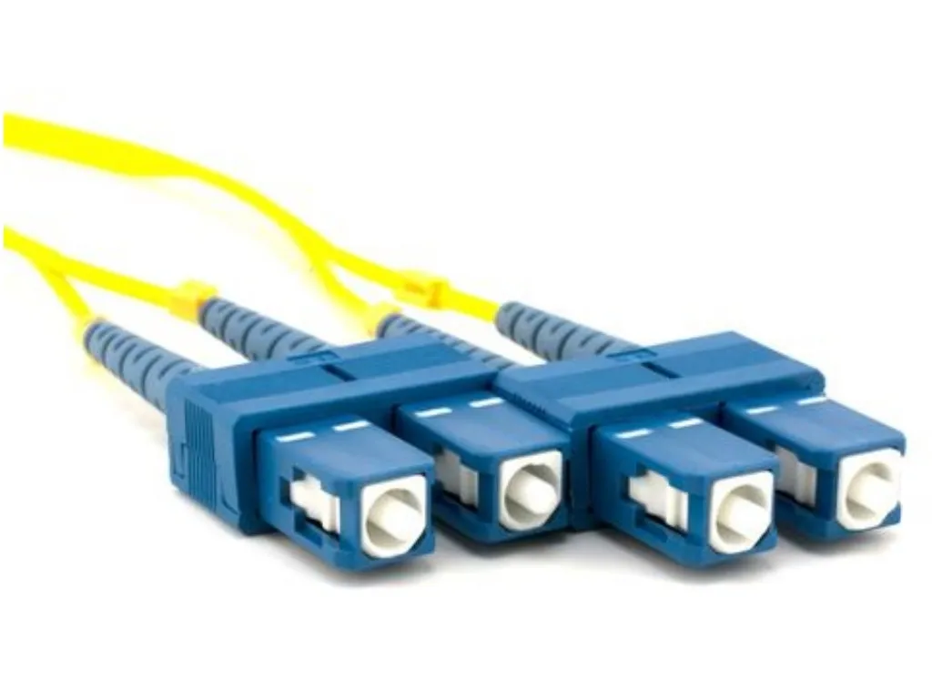 Fiber optic patch cords, singlemode Duplex SC-SC, 1m