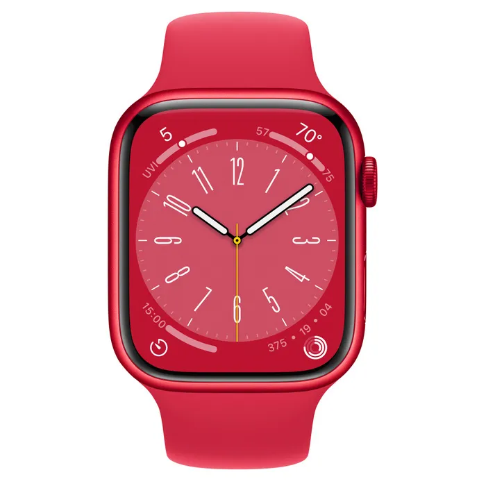 Ceas inteligent Apple Watch Series 8 GPS, 45mm, Roșu