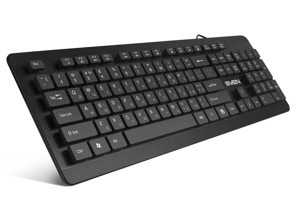 Tastatură SVEN KB-E5700H, Cu fir, Negru