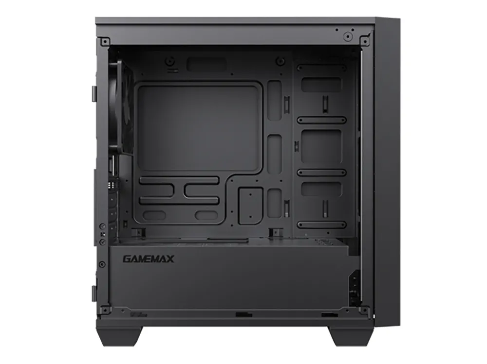 Carcasă PC Gamemax 6611, Midi-Tower, ATX, Negru