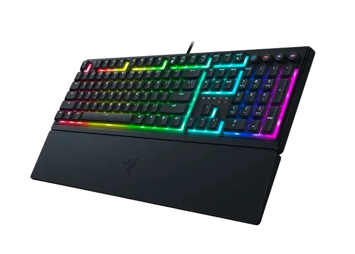 Gaming Keyboard Razer Ornata V3, Silent Membrane Switches, Low-profile Keys, RGB, US Layout, USB 