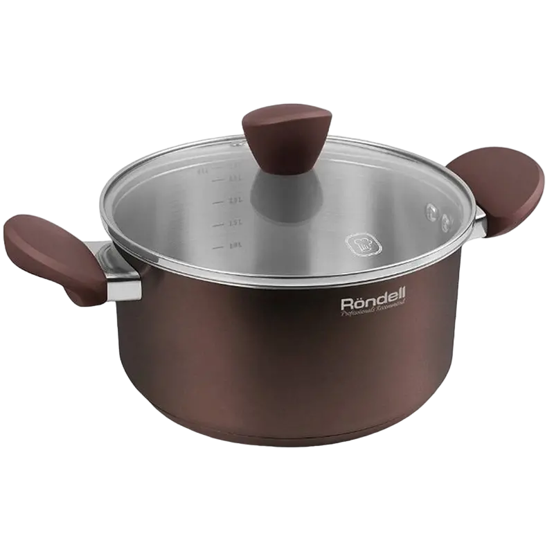 Кастрюля Rondell Kortado, 2,8л, Коричневый