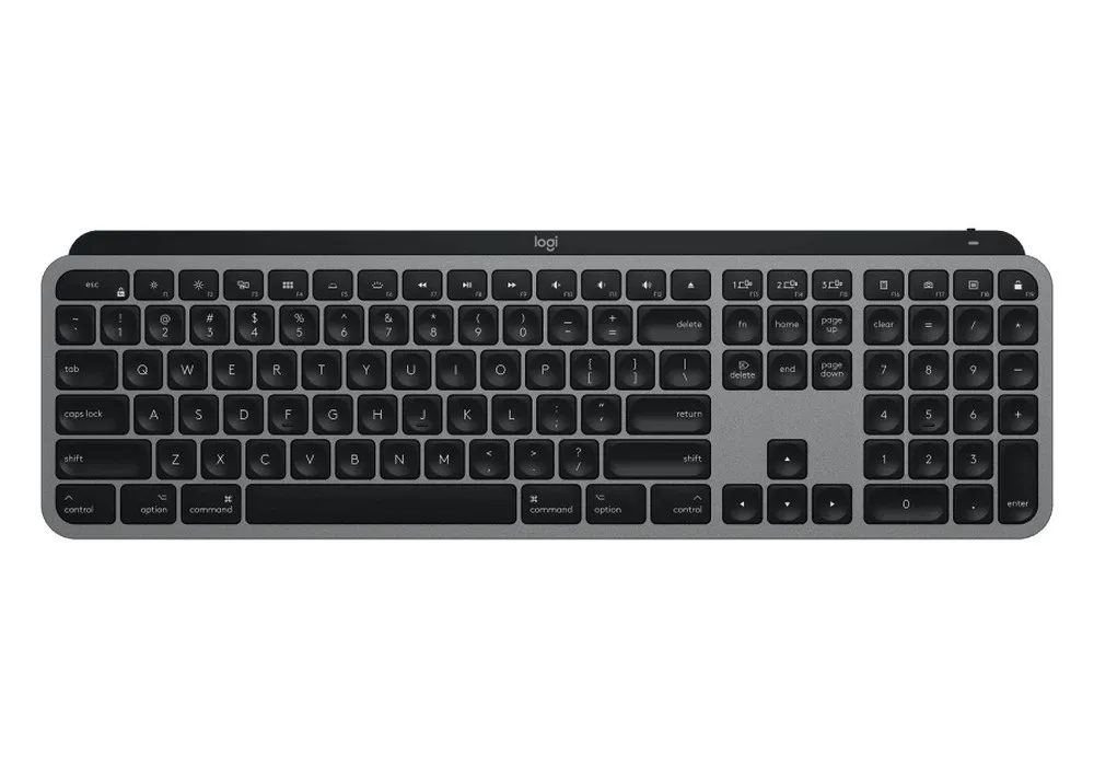 Wireless Keyboard Logitech MX Keys for Mac, Premium typing, ,Backlight, BT/2.4Gh, Rechar. US Layout 