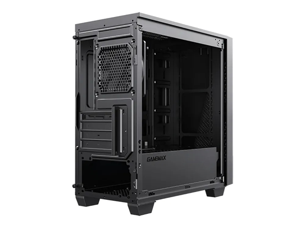 Carcasă PC Gamemax 6611, Midi-Tower, ATX, Negru