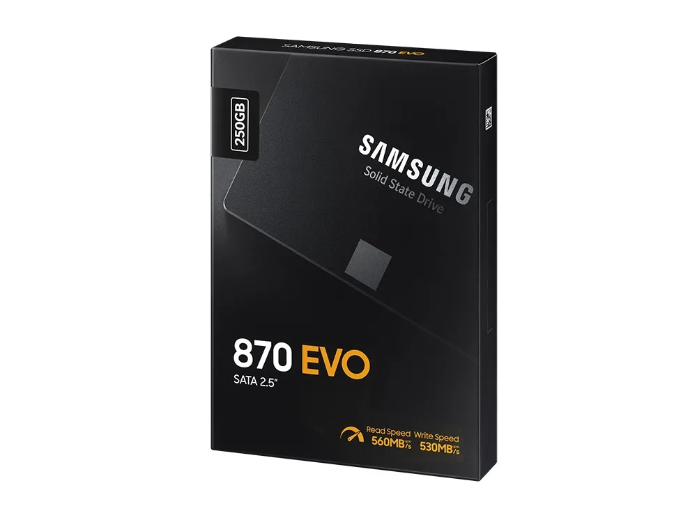 Накопитель SSD Samsung 870 EVO  MZ-77E250, 250Гб, MZ-77E250B/EU
